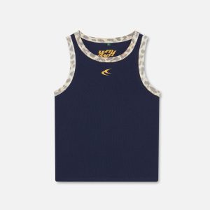 Animal Navy Waffle SCFF Tank Top