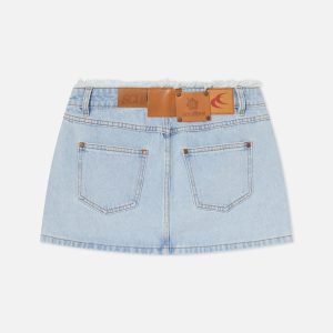 Label Light Blue Denim Skirt