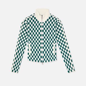 Monaco Green Checkered Zipper