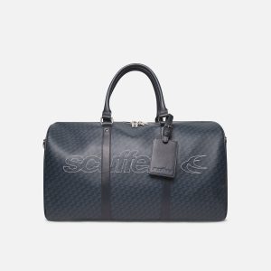 Monogram Navy Duffle Bag