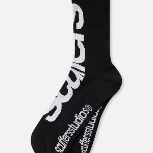 Full Black Socks