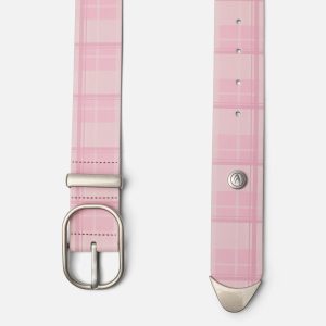 Checkered Pink Belt