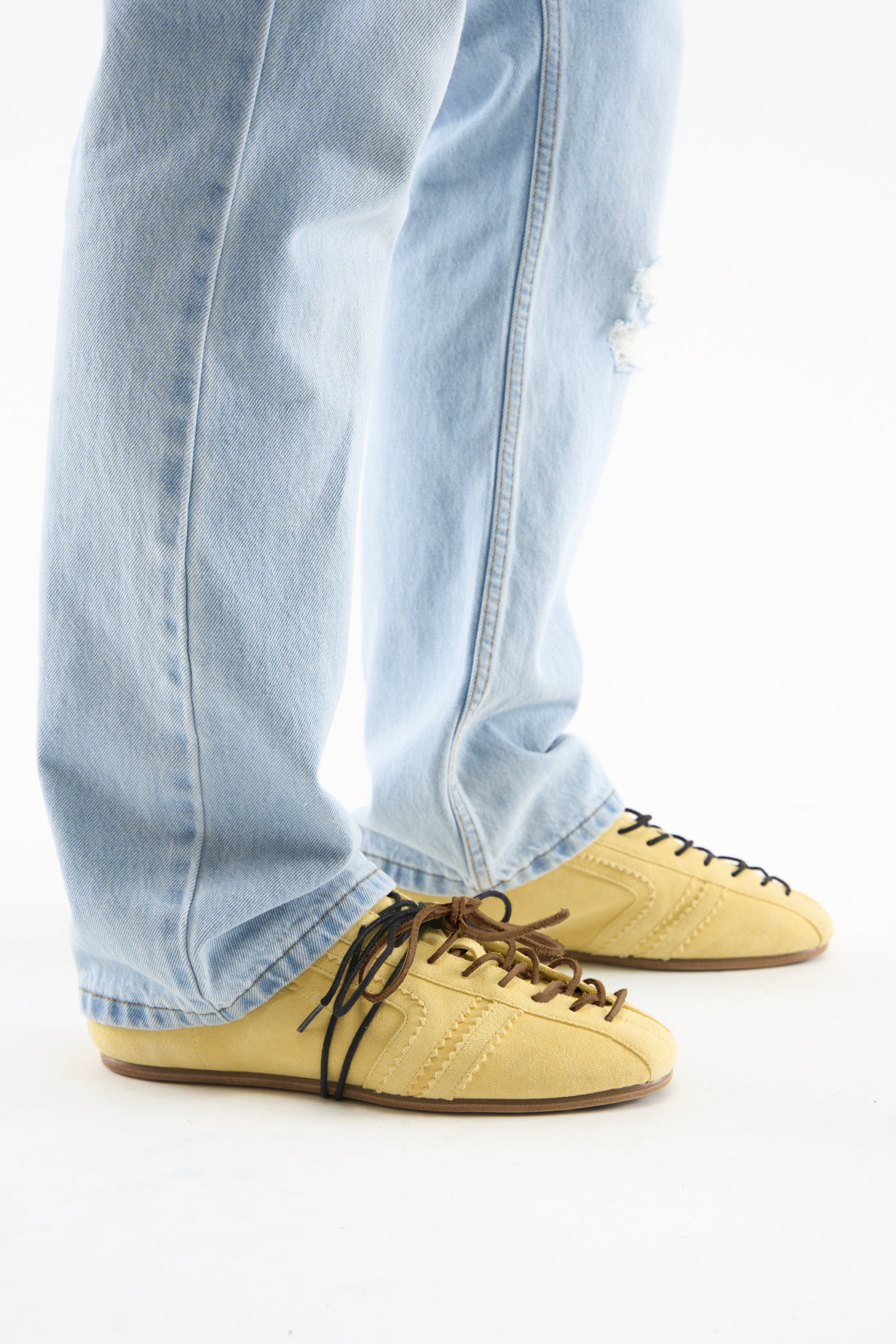 Iconic Suede Yellow Shoes - Image 9
