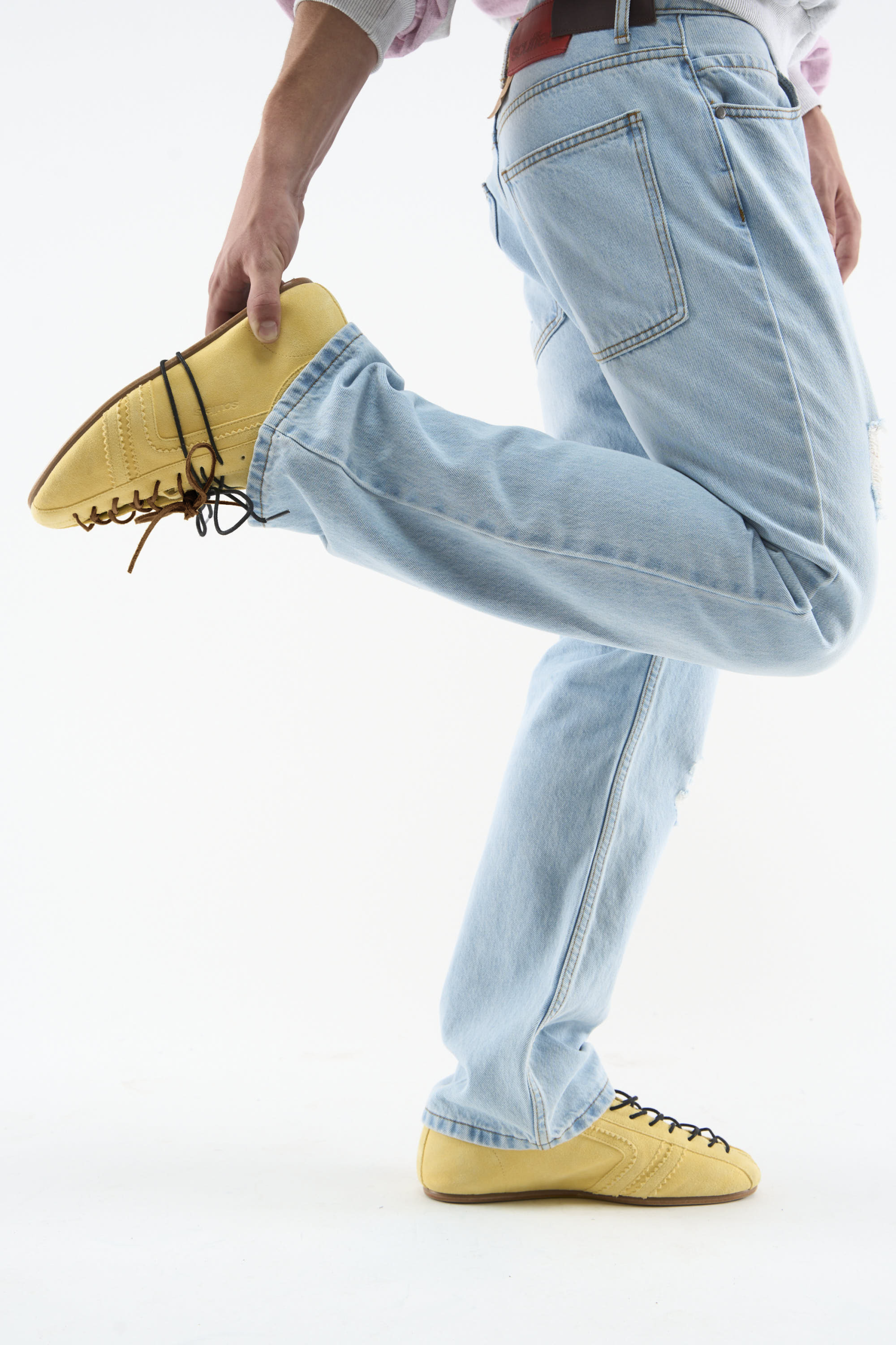 Iconic Suede Yellow Shoes - Image 10