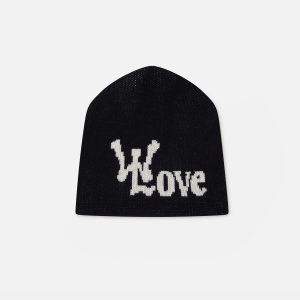 With Love Black Beanie