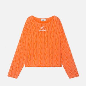 New Trench Orange Knit