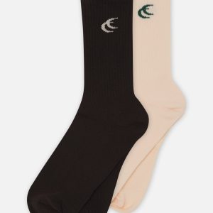 Iconic Brown & Ecru Socks