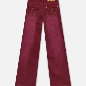 Carrie Burgundy Pants