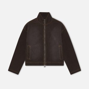 Corduroy Flared Brown Jacket