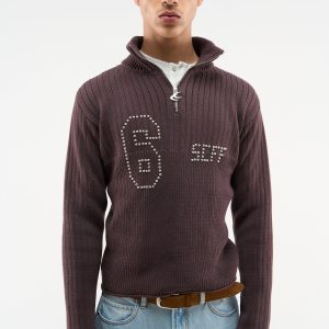 Date Burgundy Knit