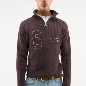 Date Burgundy Knit