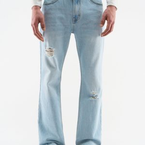 Classic Light Blue Straight Pants