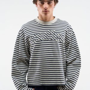 Raw Striped Navy Longsleeve
