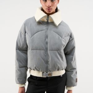 Donatello Light Grey Puffer