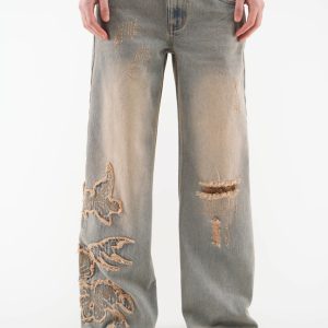 Rose Washed Blue Pants