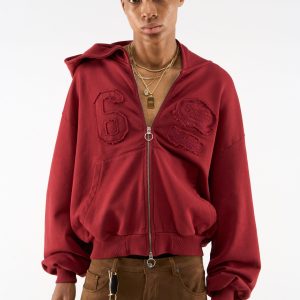 Jam Red Zipper