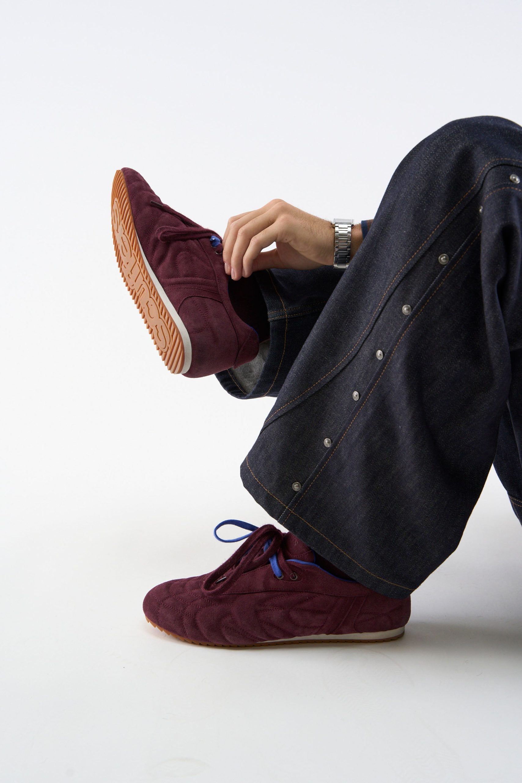Iconic Suede Burgundy Sneaker - Image 12