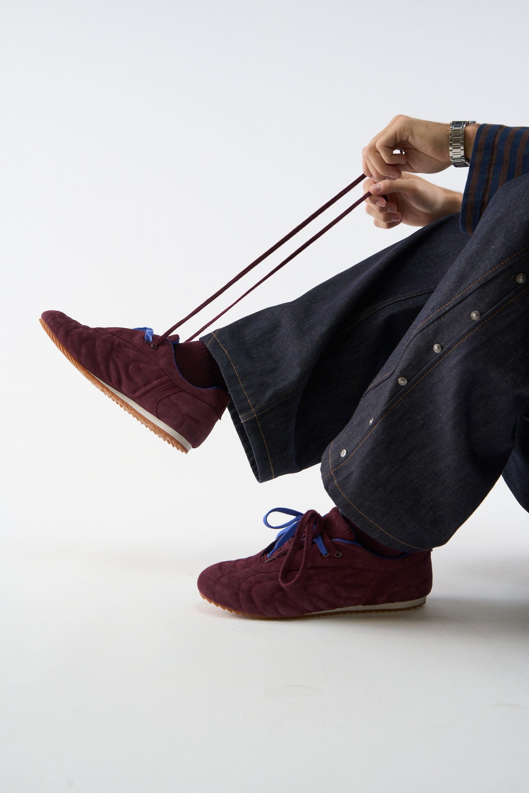 Iconic Suede Burgundy Sneaker - Image 8