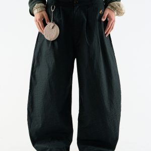 Monogram Shell Black Pants