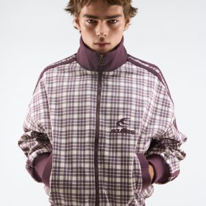 Mice Burgundy Zipper
