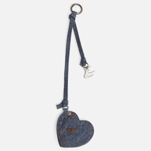 Love Denim Keychain Mirror