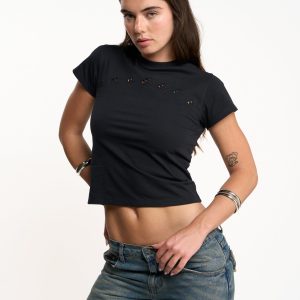 Hole Black T-Shirt