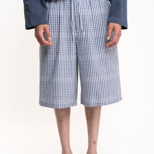 Donguan Blue Checkered Jorts