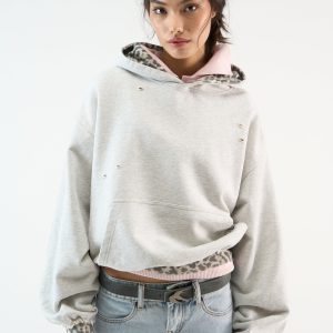 Leo Grey Melange Hoodie