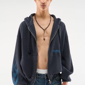 Flame Navy Zipper