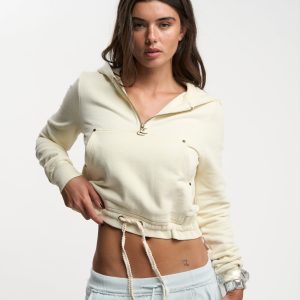 Kangu Ecru Hoodie