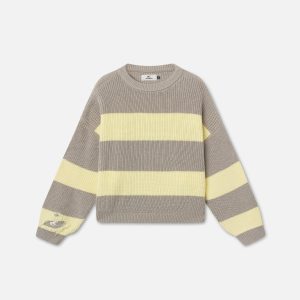 Hole Yellow & Grey Knit