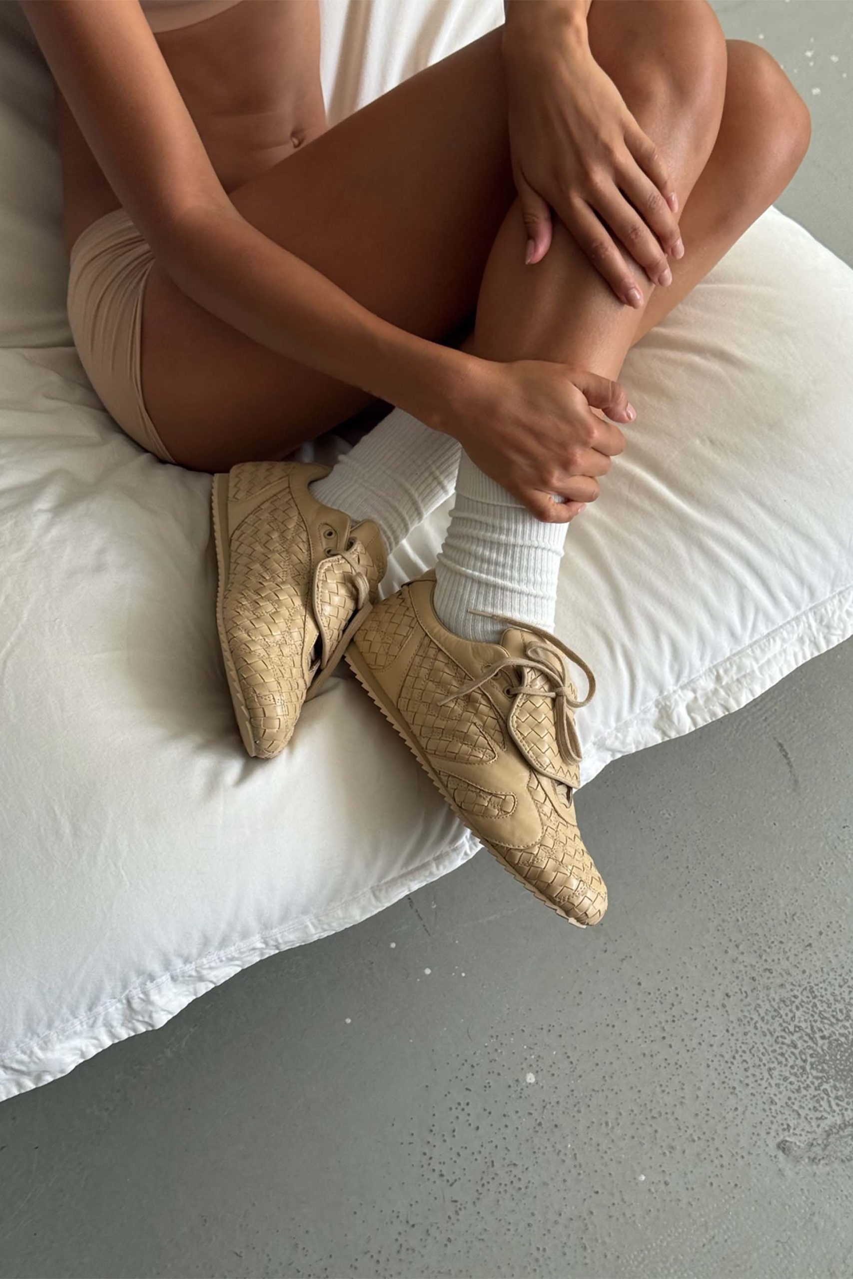 Iconic Braided Beige Sneaker - Image 9
