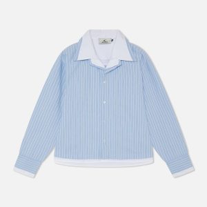 Korean Blue Shirt
