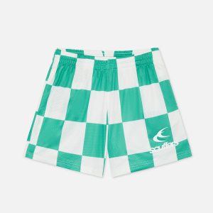 Madrid Checkered Football Shorts