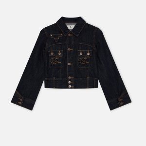 Marine Dark Blue Denim Jacket
