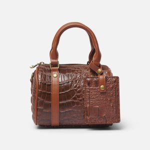 Mini Brown Duffle Bag