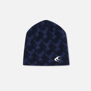 Monogram Navy Beanie