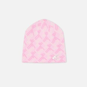 Monogram Pink Beanie