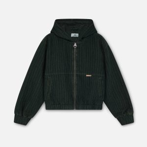Pinstripe Green Work Jacket
