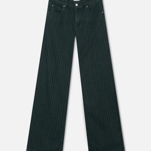 Pinstripe Carrie Green Pants