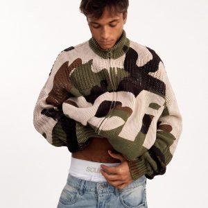 SCFF Camo Knit Zipper