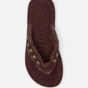 Scff Burgundy Sandals