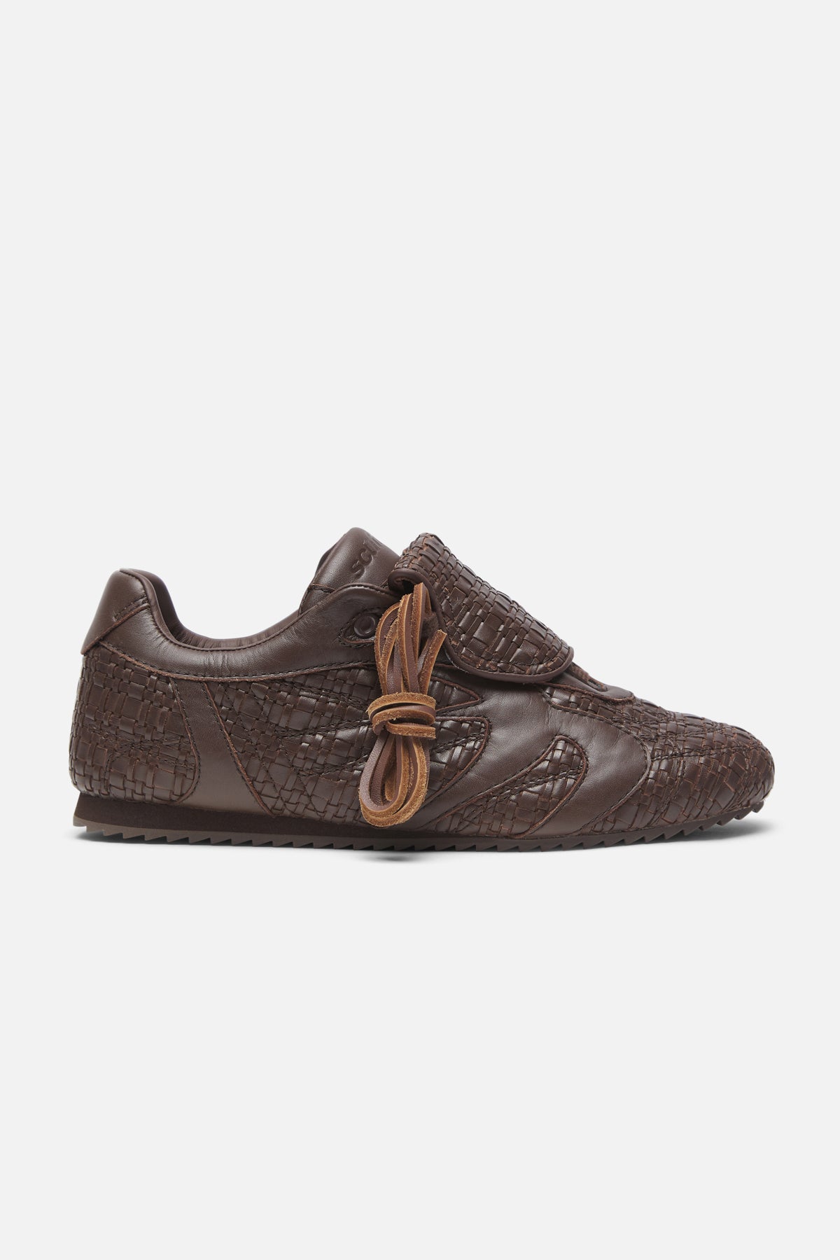 Iconic Braided Brown Sneaker - Image 2