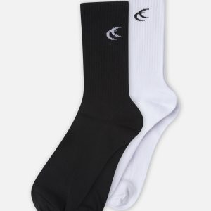 Iconic Pack White and Black Socks