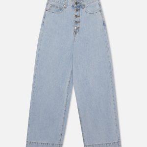 Tropical Light Blue Pants