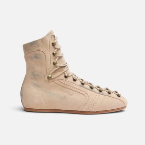 Iconic Ecru Suede Boots