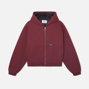 Stained Burgundy Work Jacket